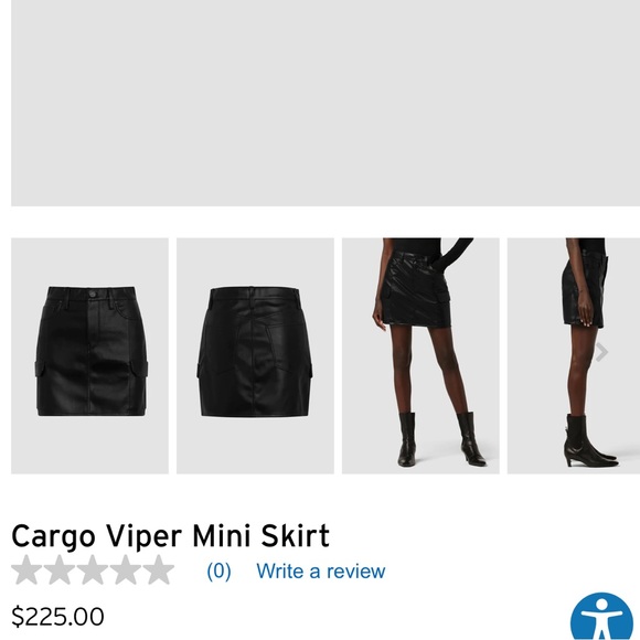 Cargo viper mini skirt by Hudson jeans - Picture 2 of 2